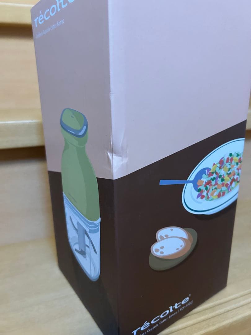 新品未使用　レコルト コードレスカプセルカッター ペールグリーン