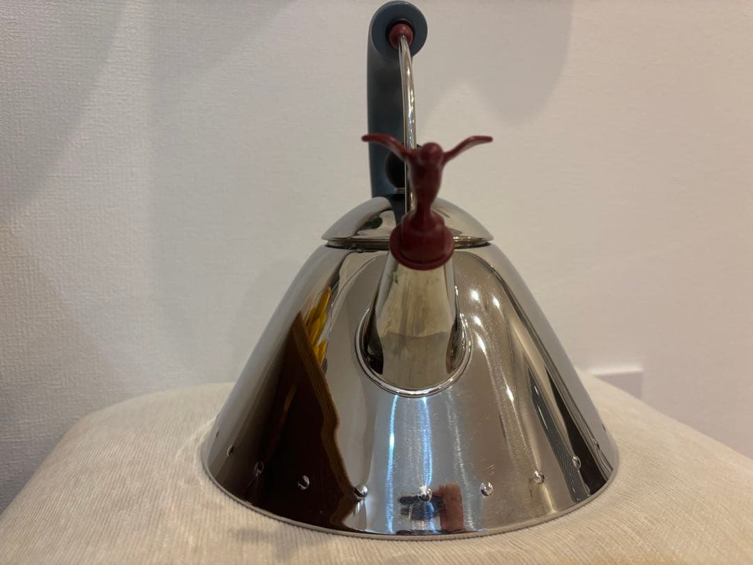 ALESSIバードケトル 9093 ライトブルー IH対応 やかん ステンレス