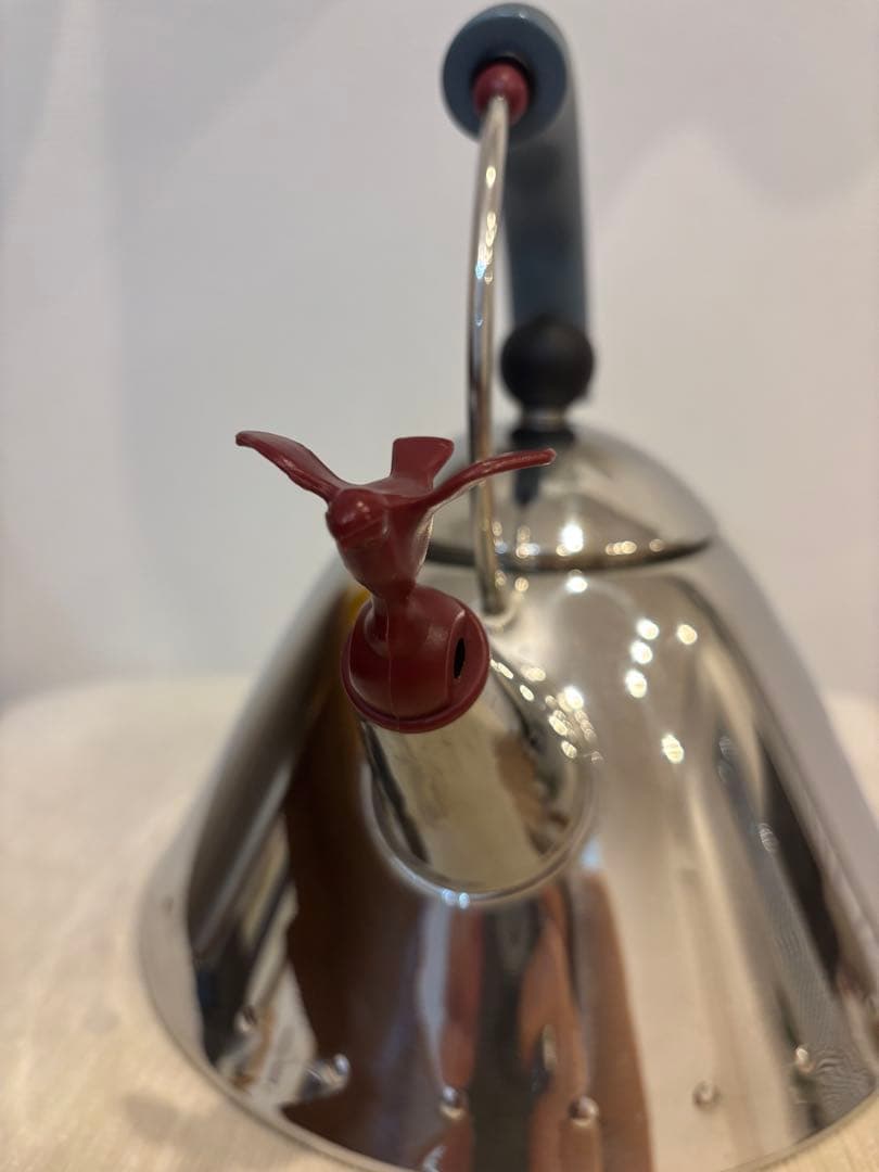 ALESSIバードケトル 9093 ライトブルー IH対応 やかん ステンレス