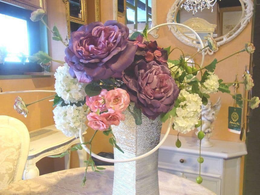 新品アルテ・デ・ラ・フロール 豪華！大型アレンジフラワーガーデン 造花ゴージャス