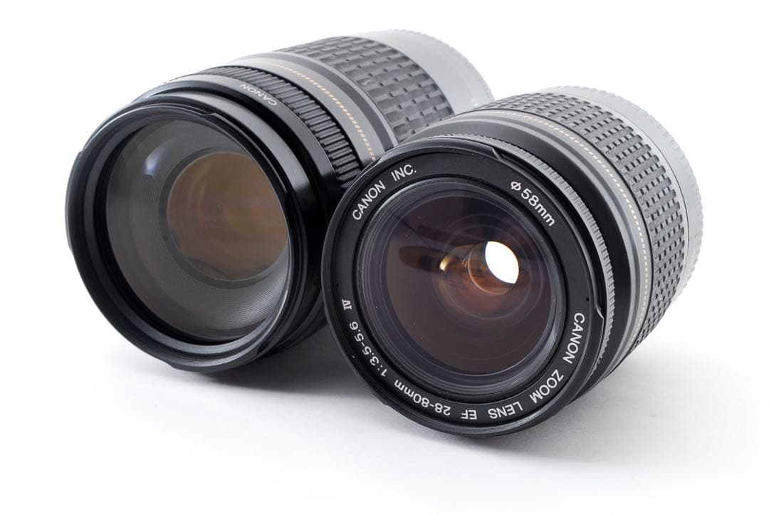 保証付き/一眼レフカメラ/canon kiss x 10i標準&望遠レンズセット