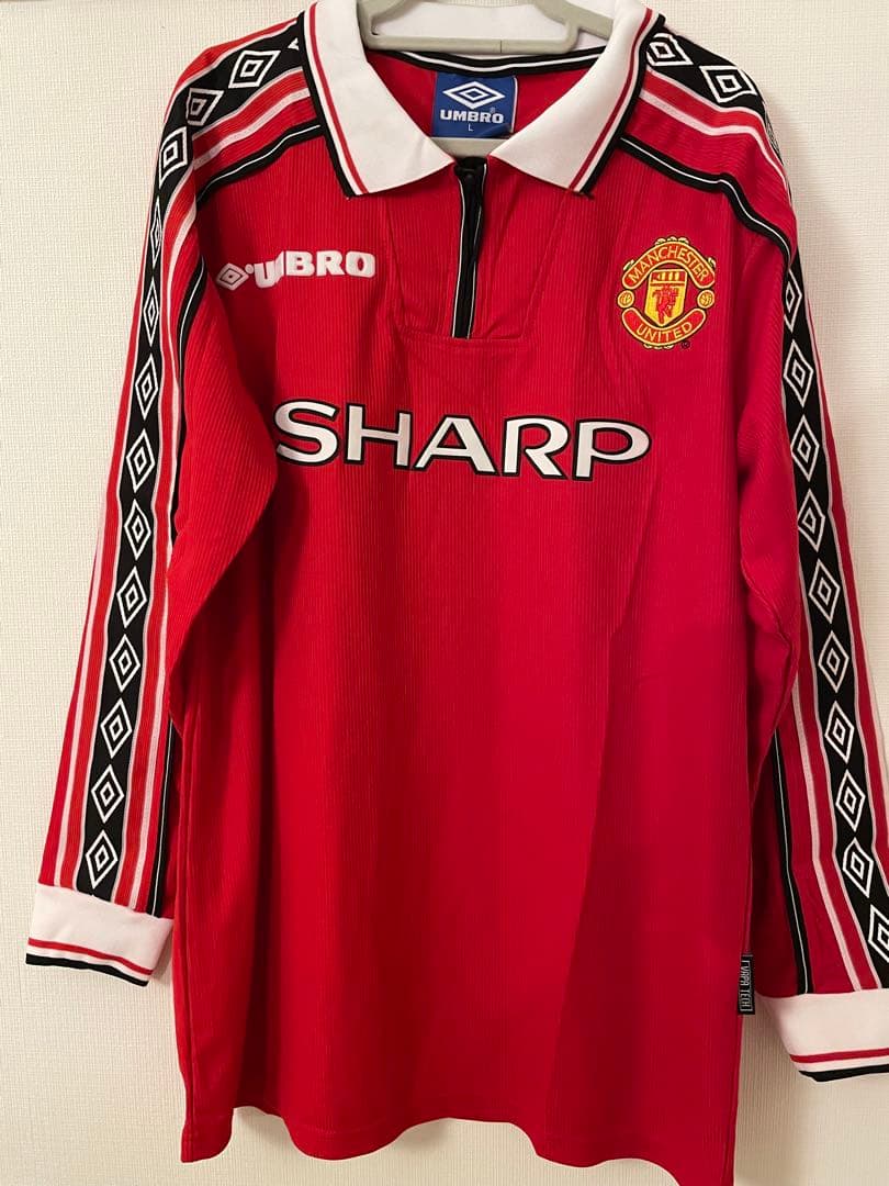 マンチェスター・ユナイテッド 98-99シーズンベッカム 7番 シャツ長袖ホーム