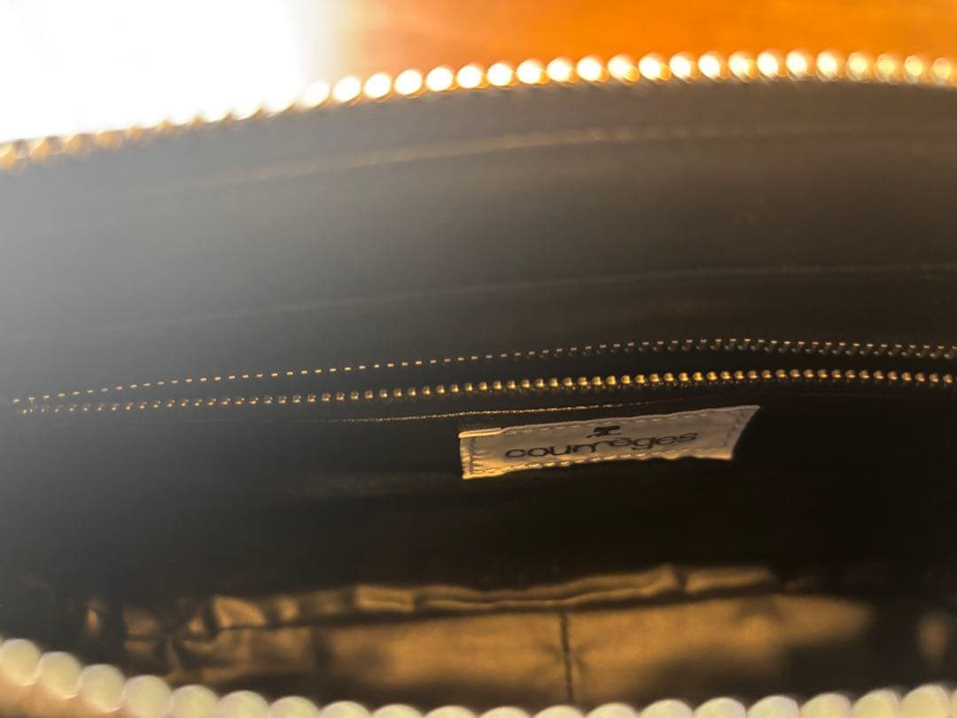 Courreges ブラックショルダーバッグ