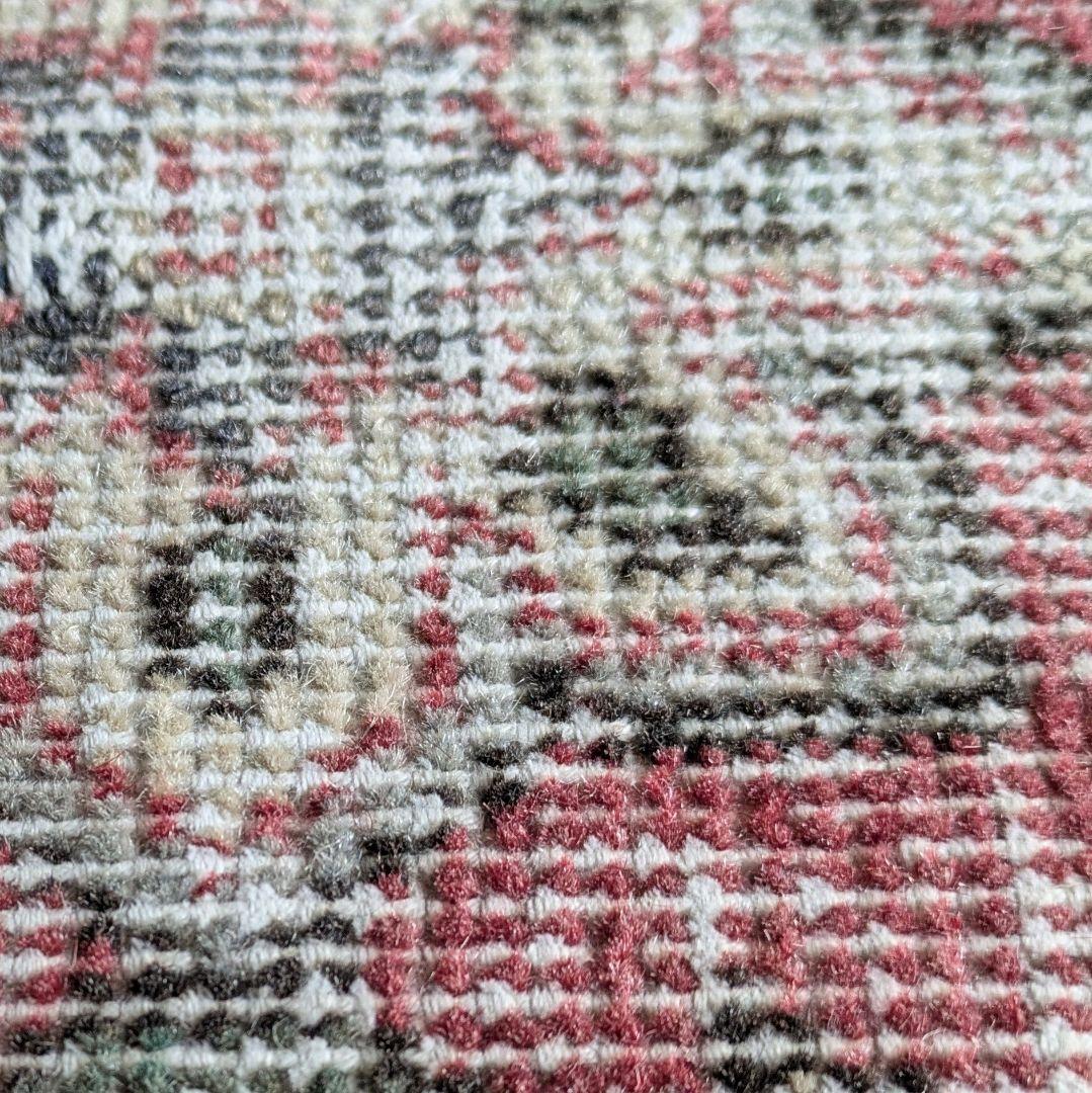 101×200 擦れた赤メダリオン　トルコヴィンテージラグ