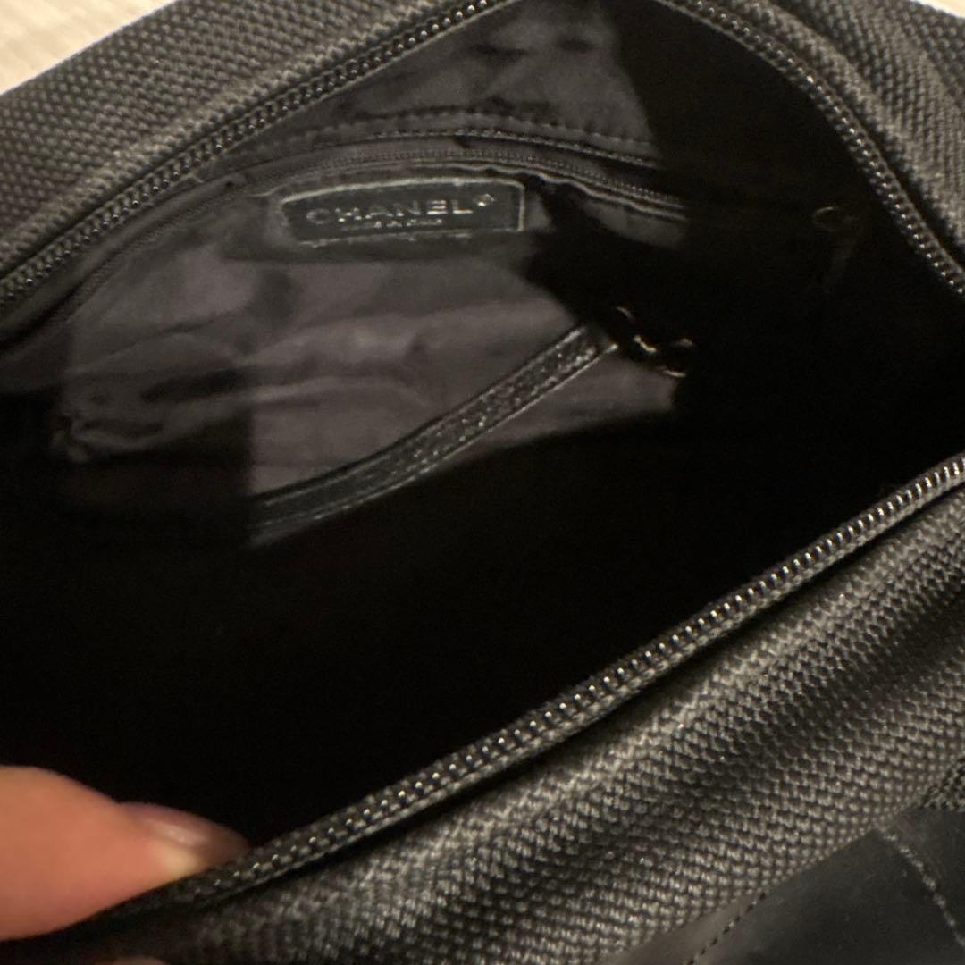 格安正規品新宿伊勢丹購入CHANEL パリビアリッツ　ハンドバッグ　黒