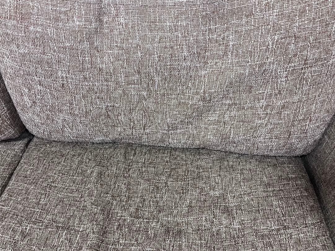 ブラウン系 2人掛けソファ 木製脚　モモナチュラル　PHONO