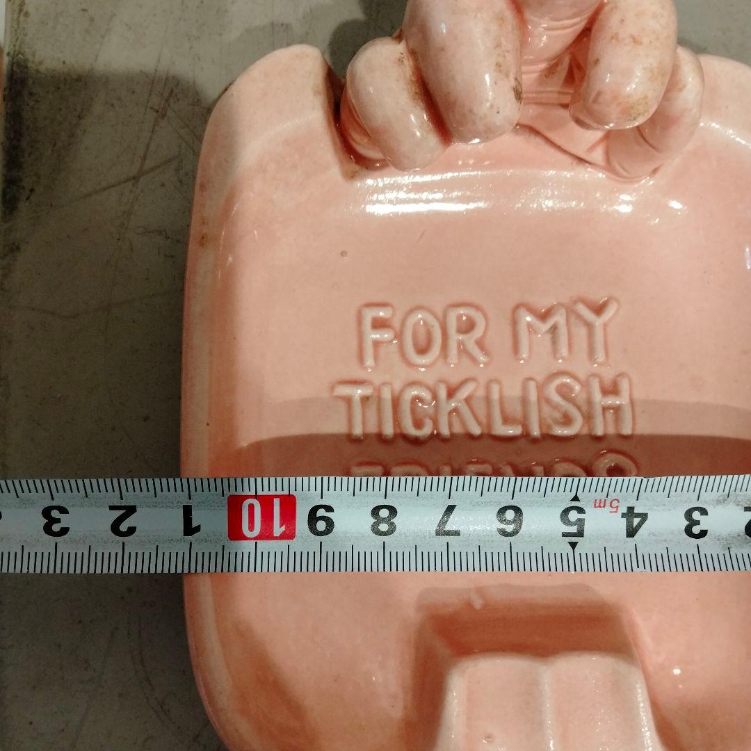 Fuck 　ファックユー　ハンド　手　置物　ビンテージ　反戦　灰皿