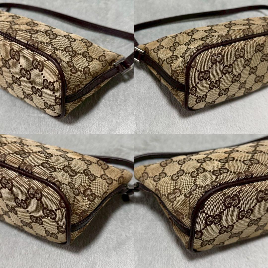 バッグ Gucci GG Accessory Pouch Leather Brown