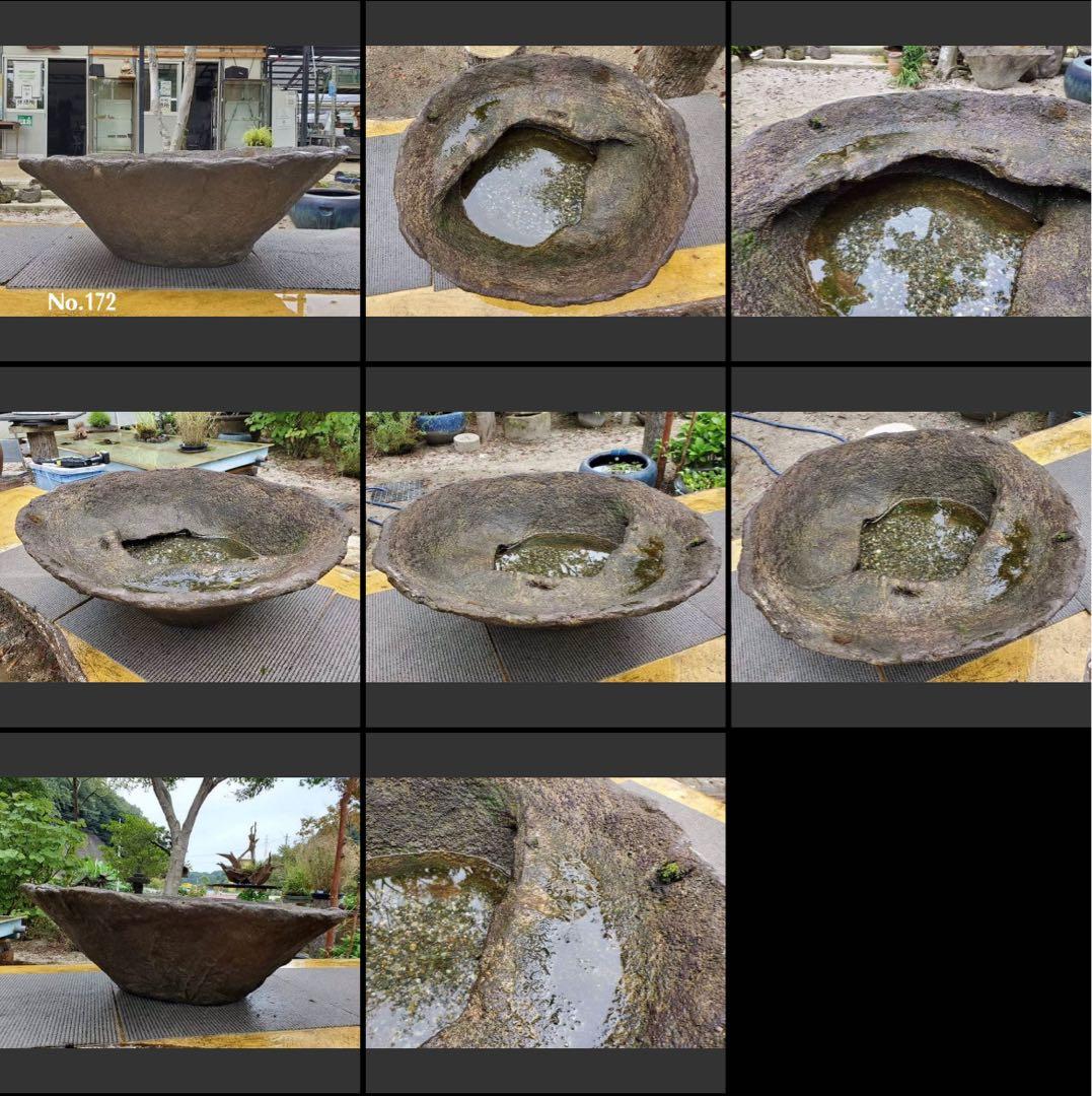 メダカ鉢　睡蓮鉢　オリジナル一品物手造りメダカ鉢　66センチ No.172