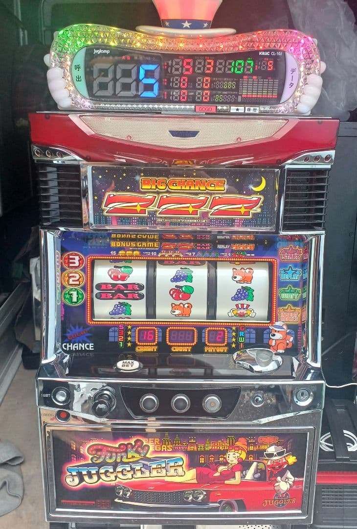 【送料無料】ファンキージャグラー　ジャグランプ付き　5号機