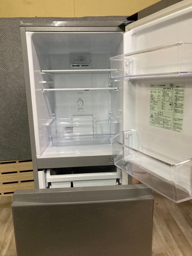 シルバー 2ドア冷蔵庫