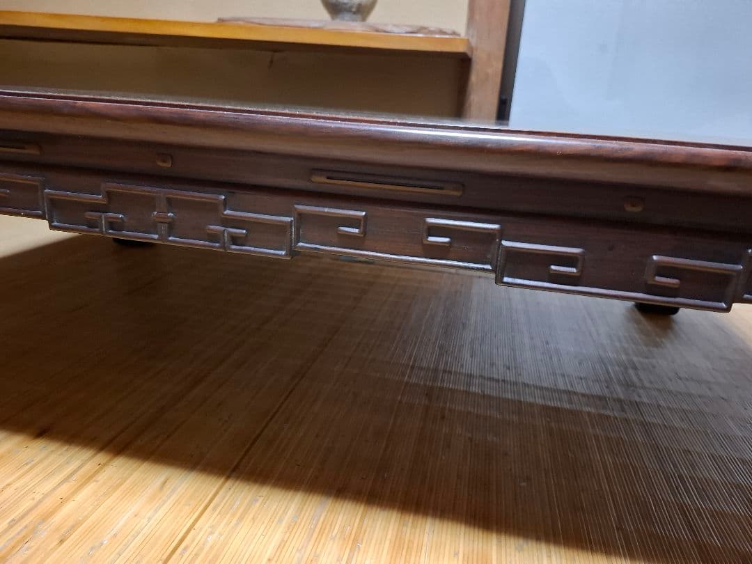 木製伝統的座卓 ダークブラウン(したん)