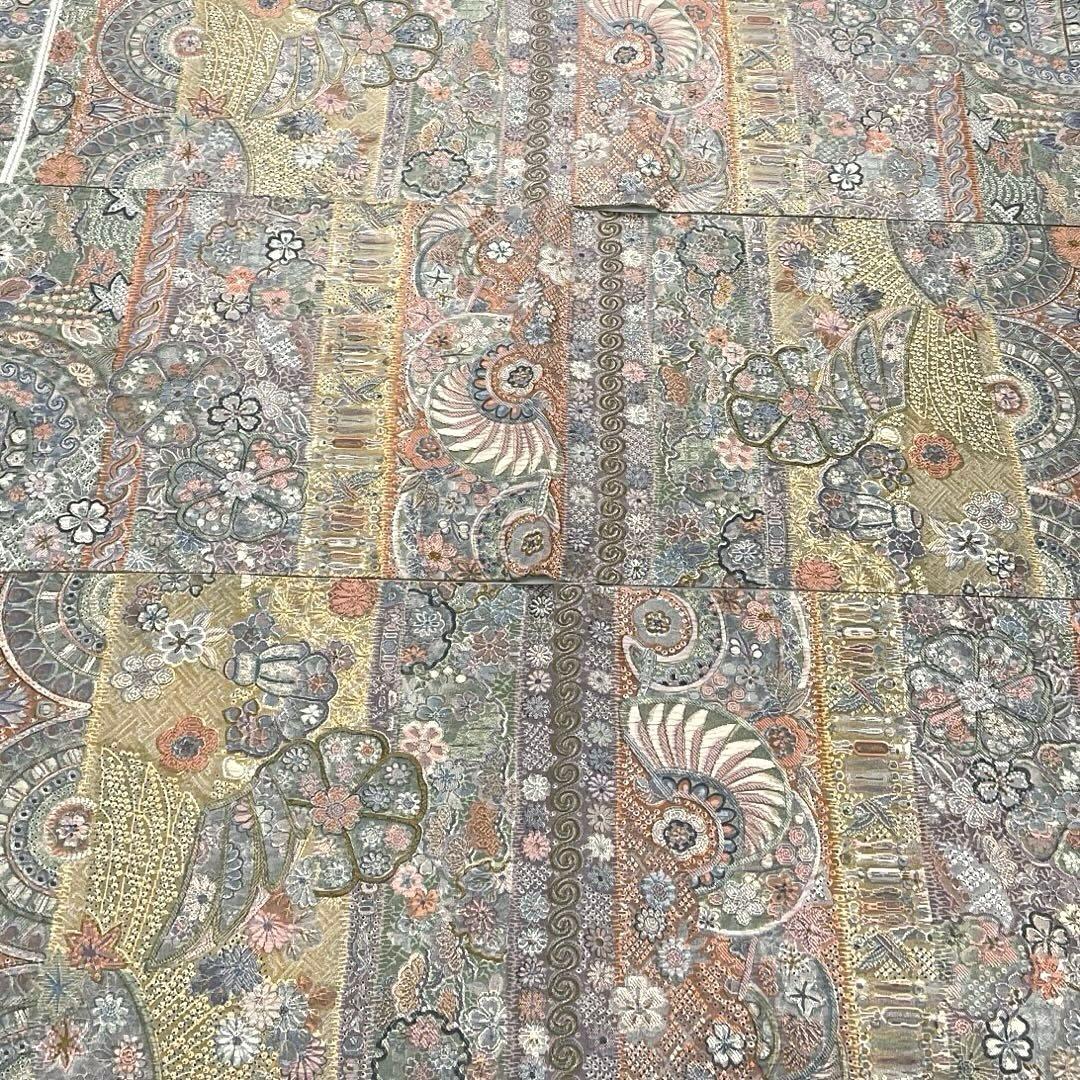 専用帯6248 ●山岡古都 染織美術品 天目織 高級 正絹 全通 袋帯