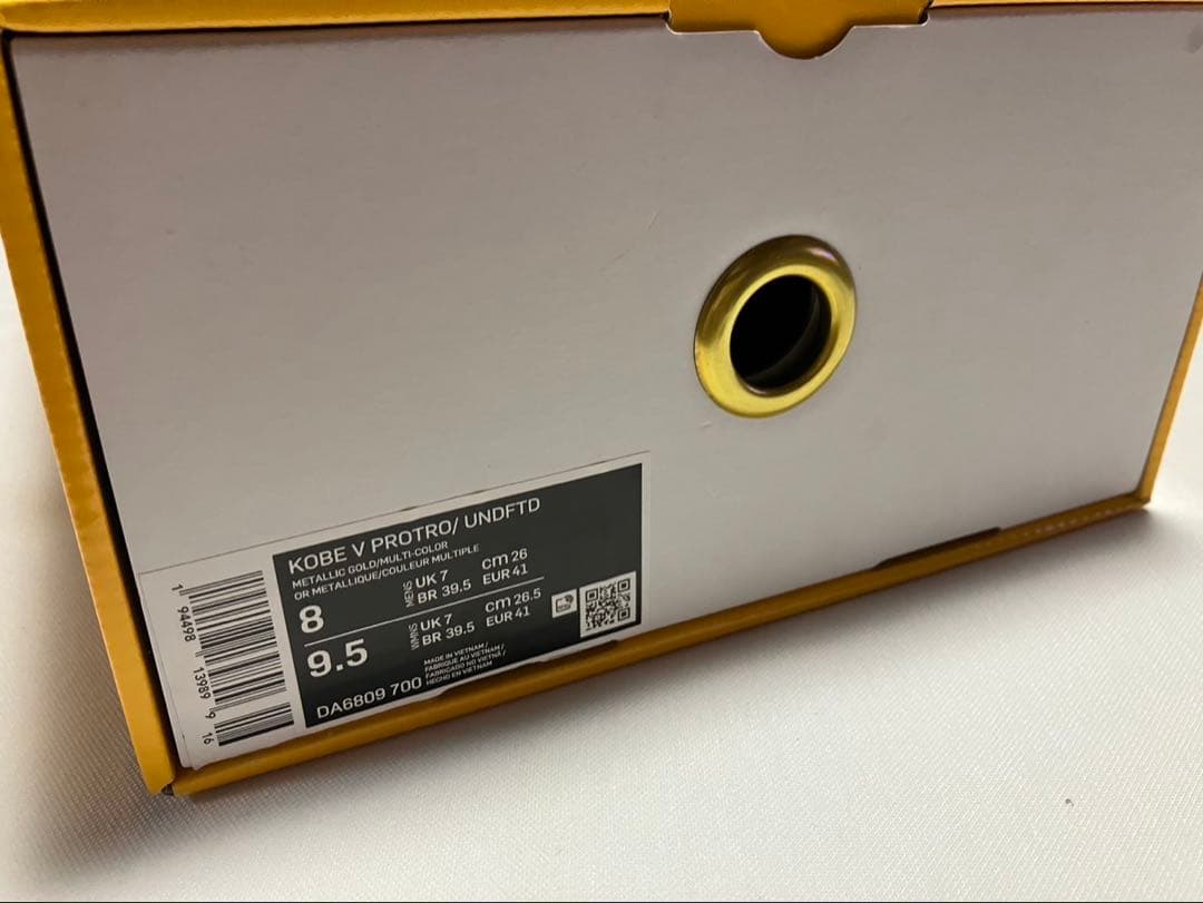 KOBE5ProtroNike×Undefeated26cmコービー5 プロトロ