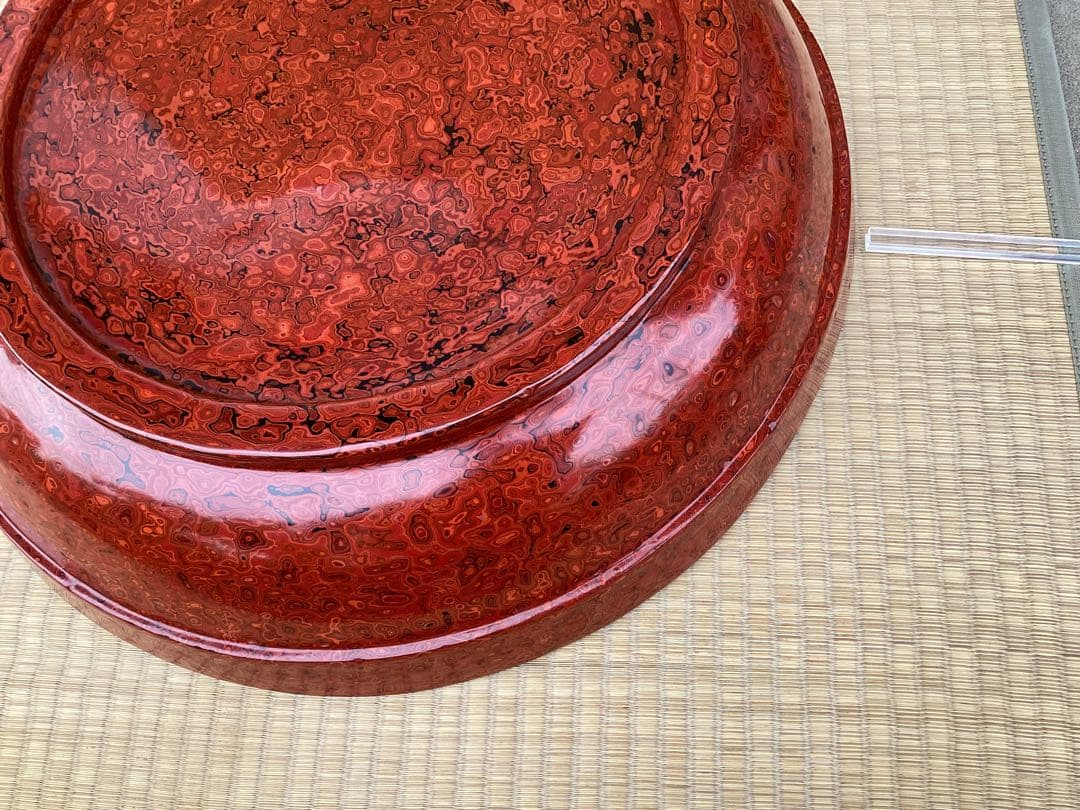 会津塗 こね鉢　研ぎ出し　高級品　そば打ち道具　売り切り　(検) 津軽塗　若狭塗