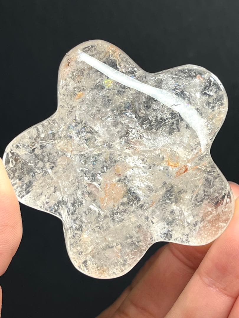 天然石　高品質　ピンクアゼツライト　ぷっくりお星様　約140g台座付き⭐️1920