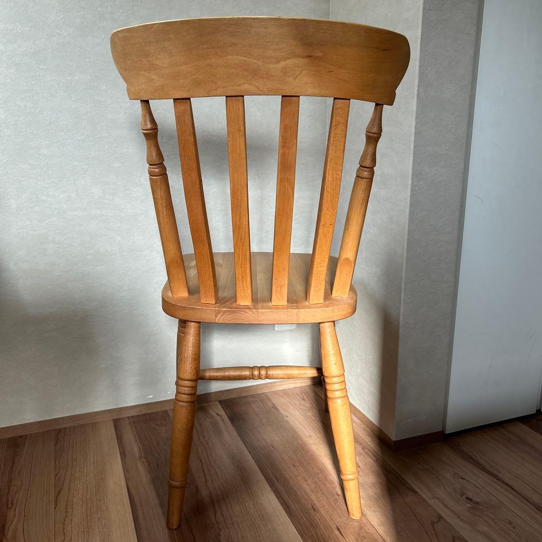 木製スラットバックチェア　No.1