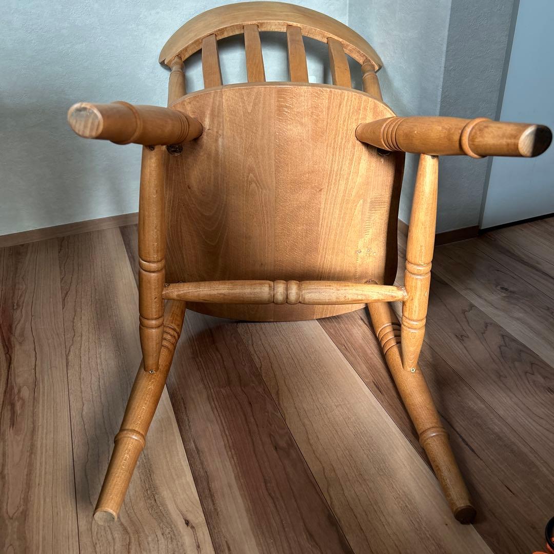 木製スラットバックチェア　No.1