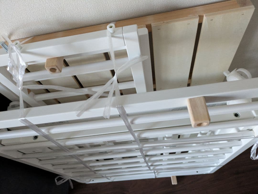 最終価格！ホワイトノモック 超美品ミニベビーベッド