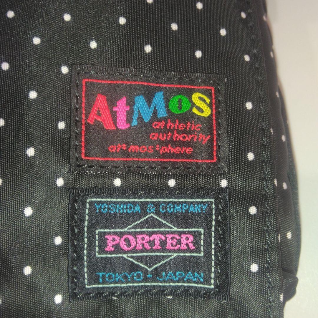 未使用品　希少　Porter × Atmos ショルダーバッグ　ドット　ブラック