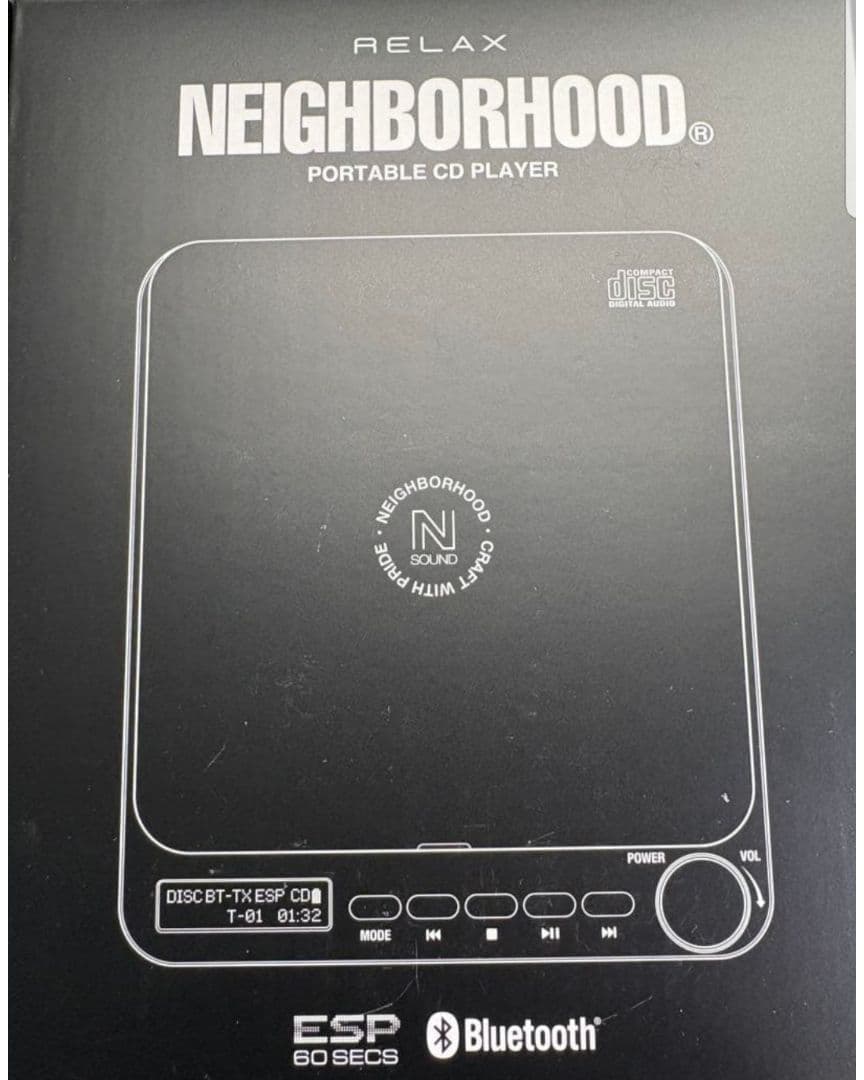 ポータブルプレーヤー NEIGHBORHOOD PORTABLE CD PLAYER