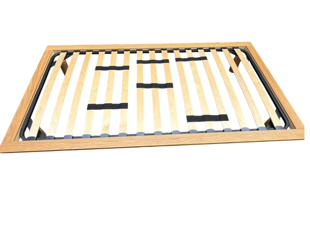 無印 ベッドフレーム オーク材 木製　シングル 美品