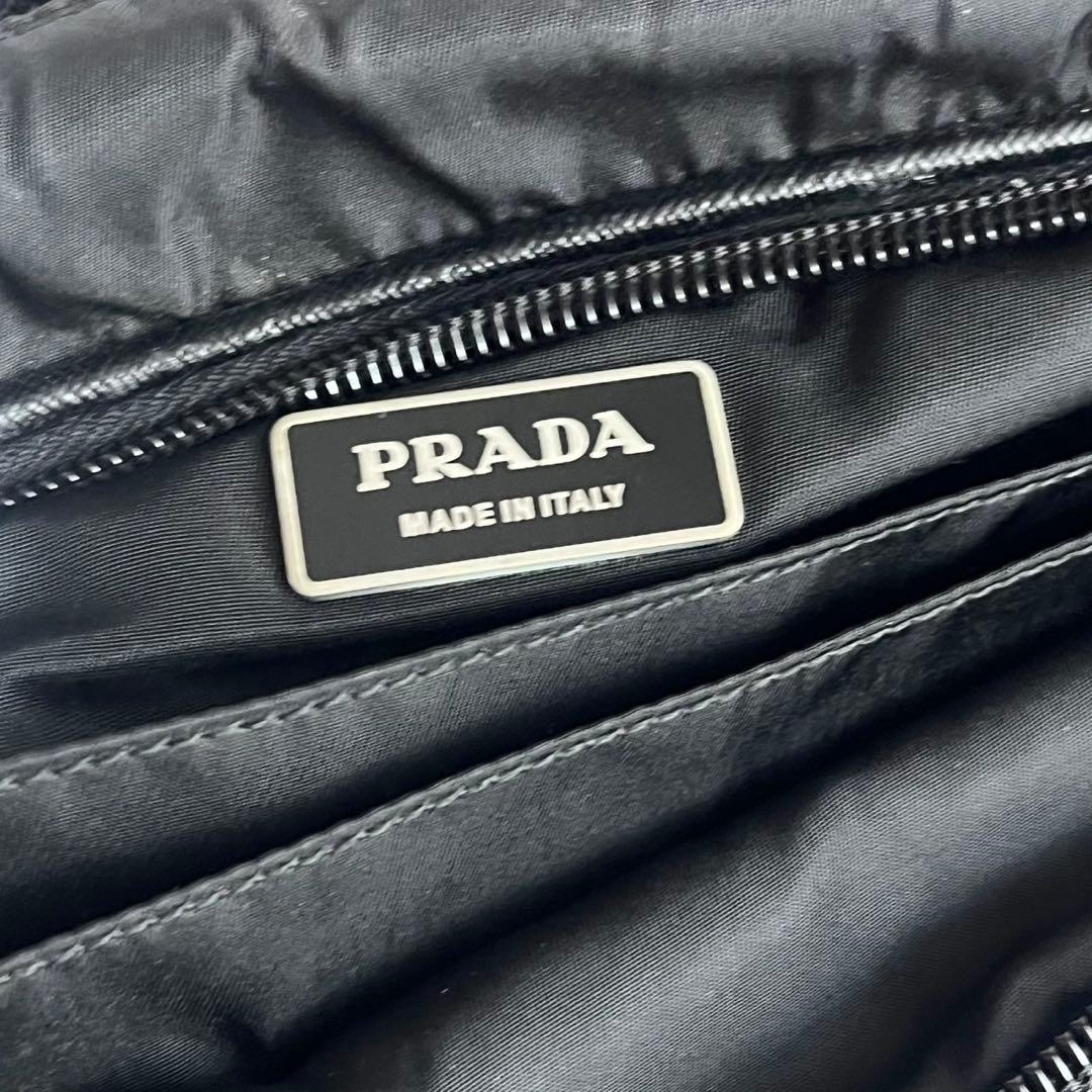 ✨️極美品✨️ PRADA ビジネスバッグ　ハンドバッグ　ナイロン　レザー　黒