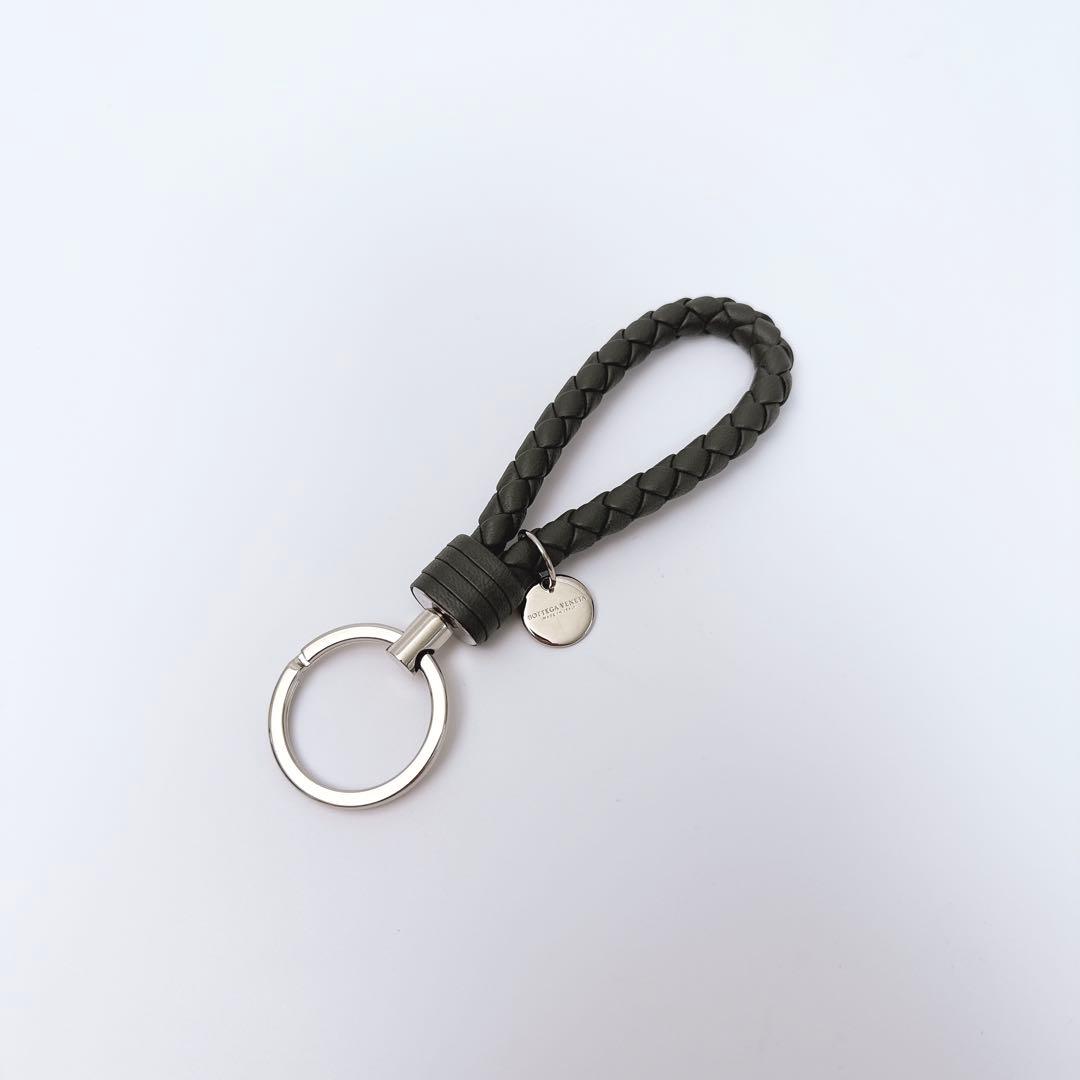 ボッテガヴェネタ イントレチャート キーホルダー キーリング チャーム レザー