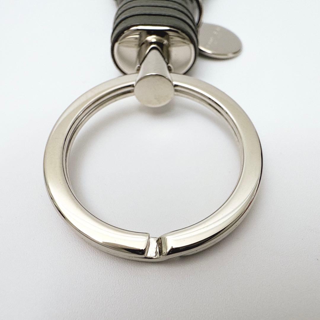 ボッテガヴェネタ イントレチャート キーホルダー キーリング チャーム レザー