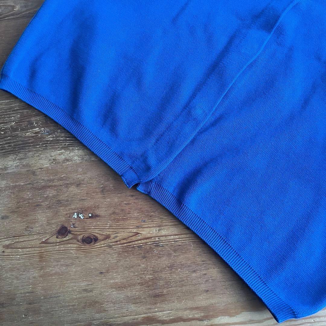 SOLAMONAT(ソラモナ) ウエハースニットワイドカーディガン ブルー