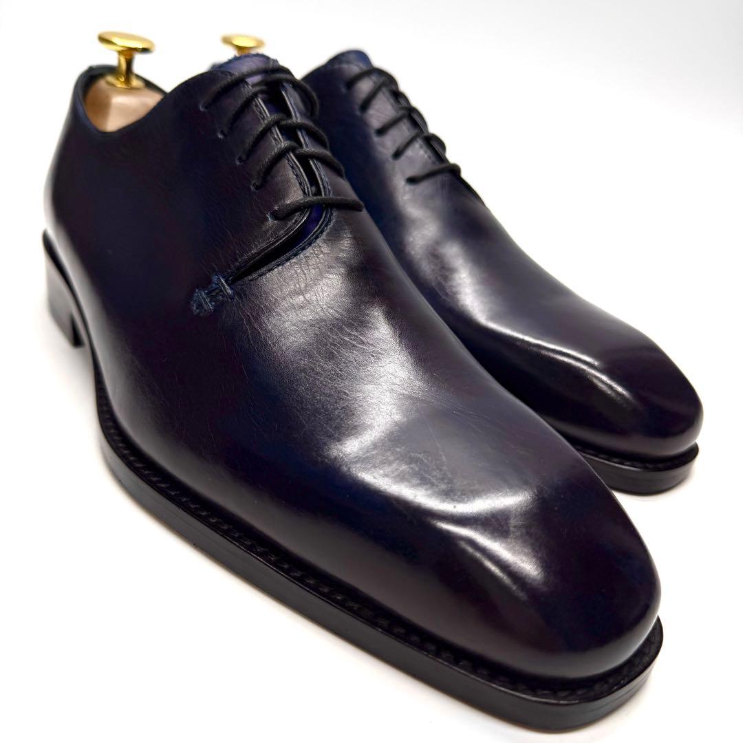 【美品】MON MODEL ホールカット ビジカジ ロングノーズ ビジネス 本革