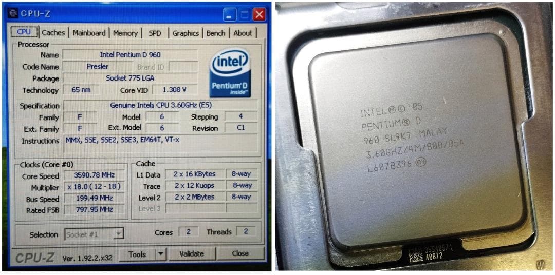 Windowsデスクトップ Dell Optiplex GX620 SFF PentiumD 960