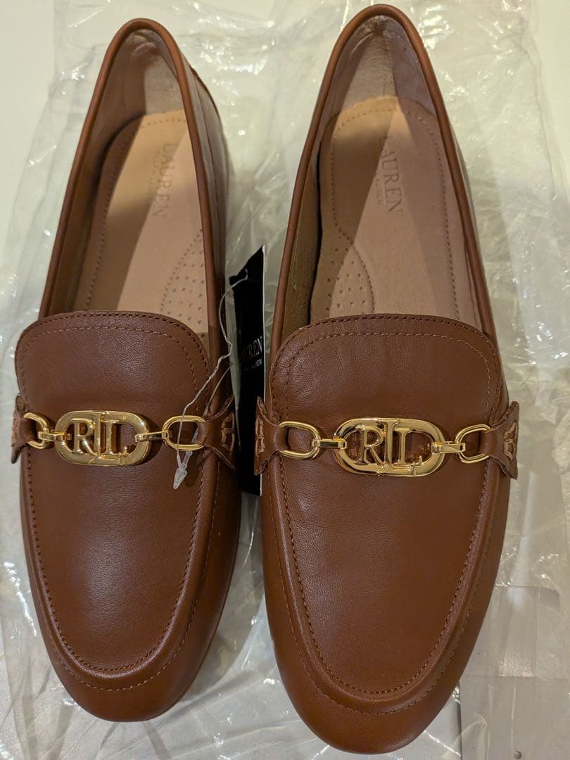 Ralph Lauren ブラウンレザー ローファー