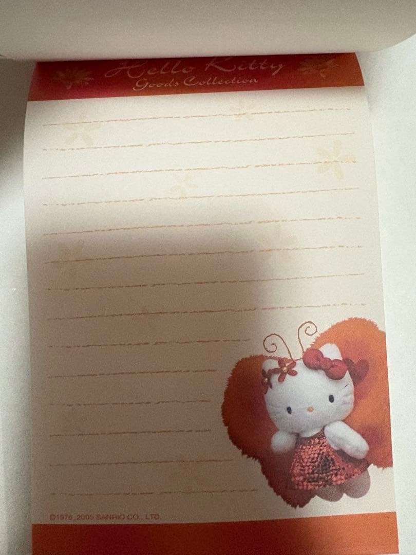 Hello Kitty Goods Collection メモ帳 人形 赤