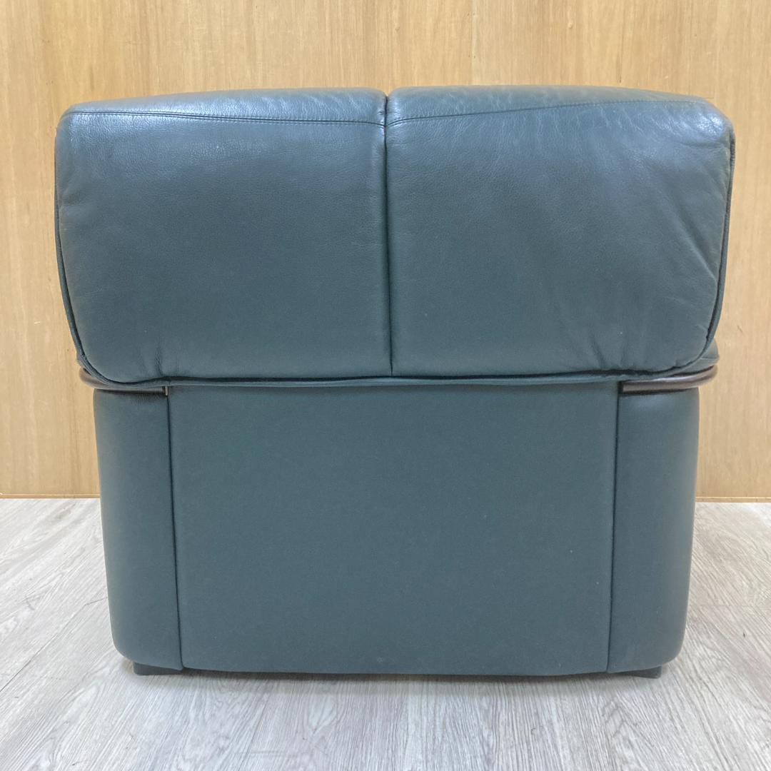 冨士ファニチア　FUJI FURNITURE　総革　1人掛けソファ A