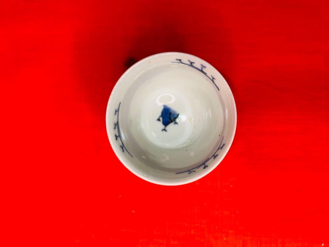 古伊万里　平戸焼　10客　湯呑　煎茶器　ぐい呑み　猪口　のぞき　骨董