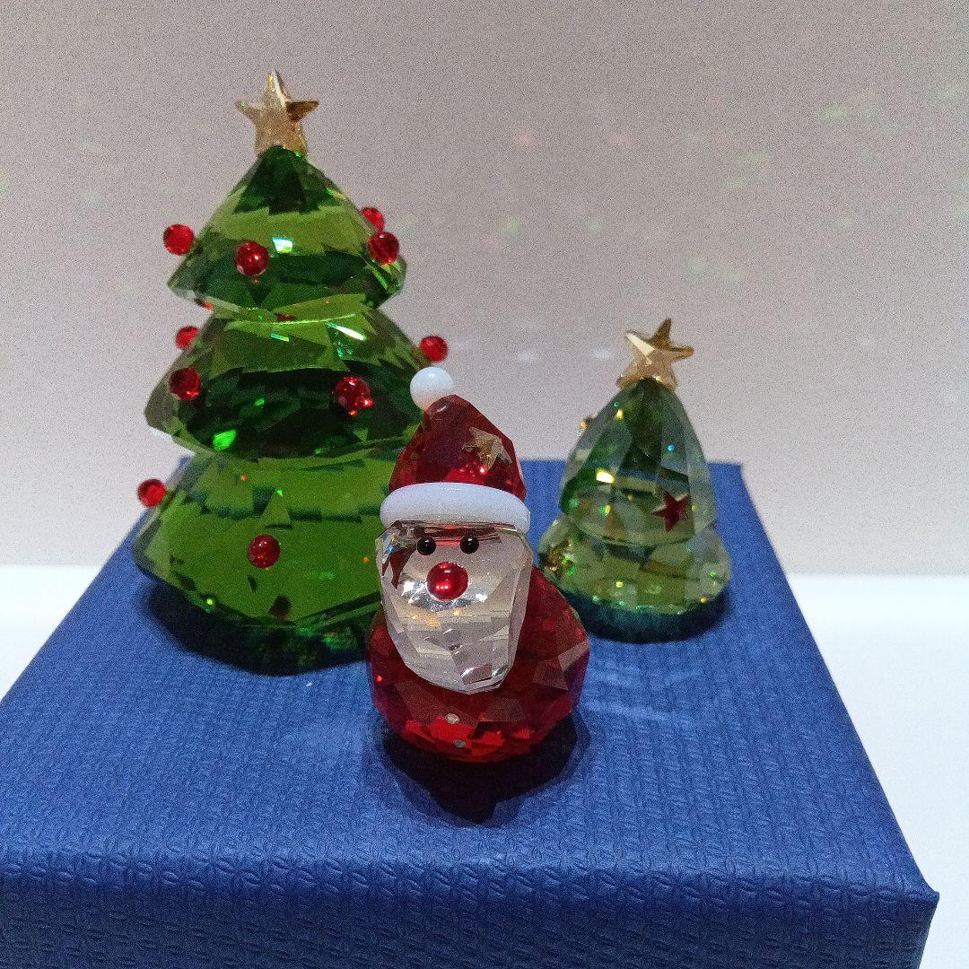 かな　Swarovski　スワロフスキー置物　クリスマスツリー