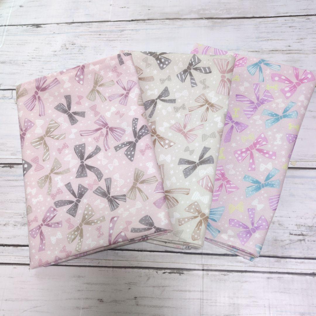 ひなさまご確認用　ランチョンマット　ハンドメイド　音符　リボン　ピンク