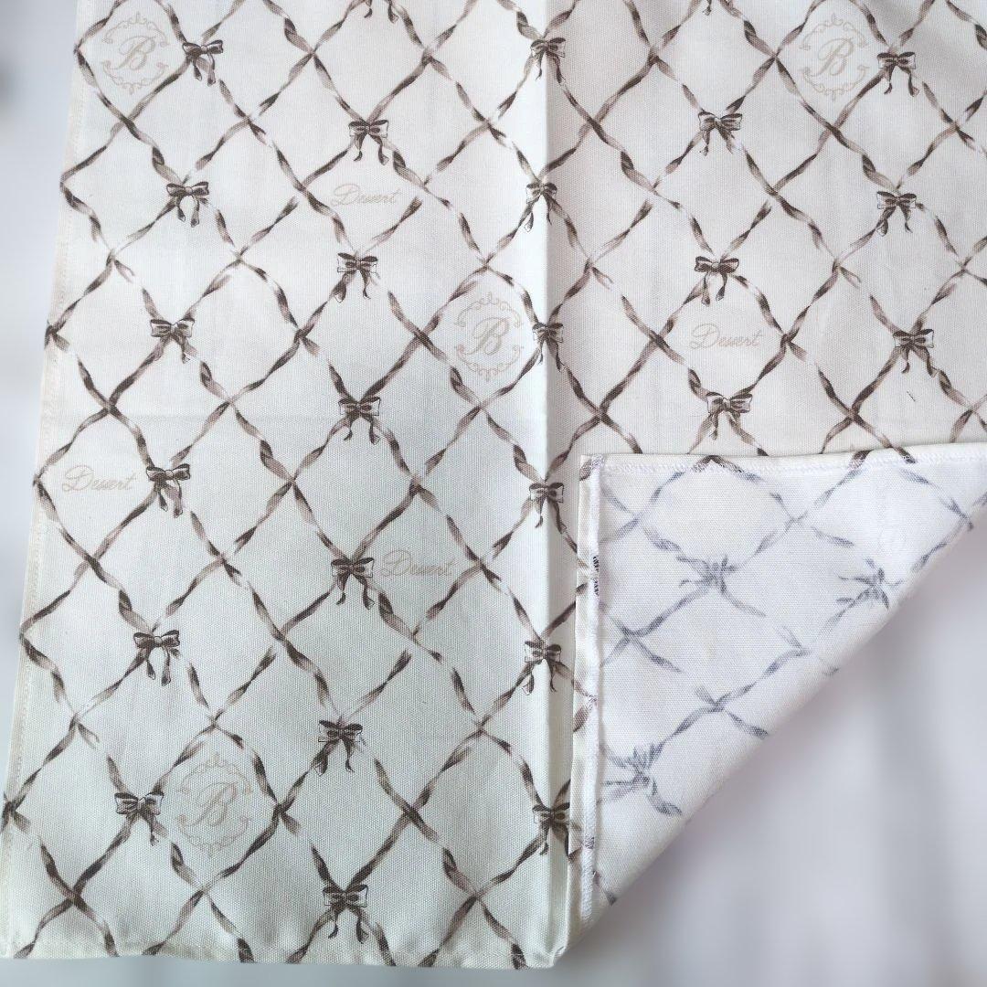 ひなさまご確認用　ランチョンマット　ハンドメイド　音符　リボン　ピンク