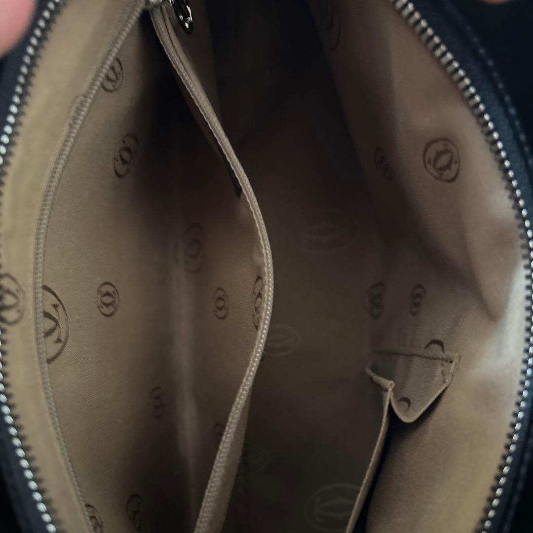 あやちゃんさん専用カルティエブラックエナメルハンドバッグ