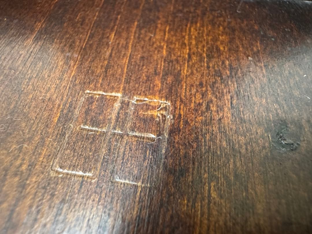 松本民芸家具！M型 高級バタフライテーブル 刻印有 松本民藝家具 ゲートレッグ