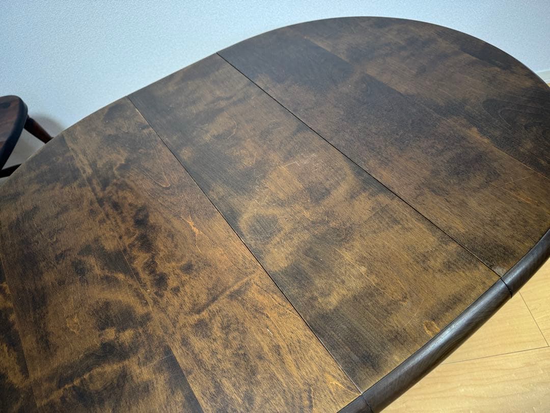 松本民芸家具！M型 高級バタフライテーブル 刻印有 松本民藝家具 ゲートレッグ