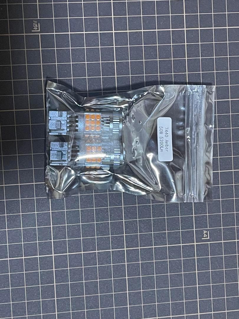 T20 LED 2球 超絶爆光 50w 5200lm シングル アンバー 125
