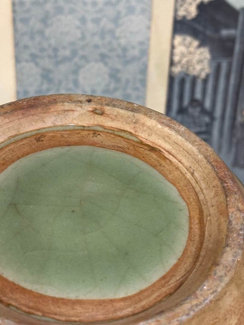 龍泉窑大瓶 置物 中国古美術