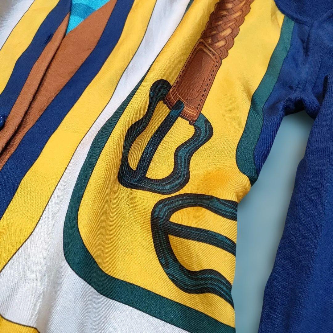 HERMES　エルメス　カーディガン　シルク　レディース