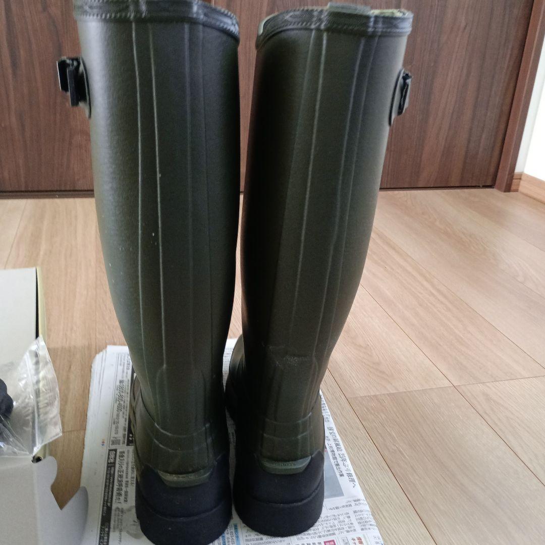レインブーツ　HUNTER ダークグリーン 長靴 バックル付き