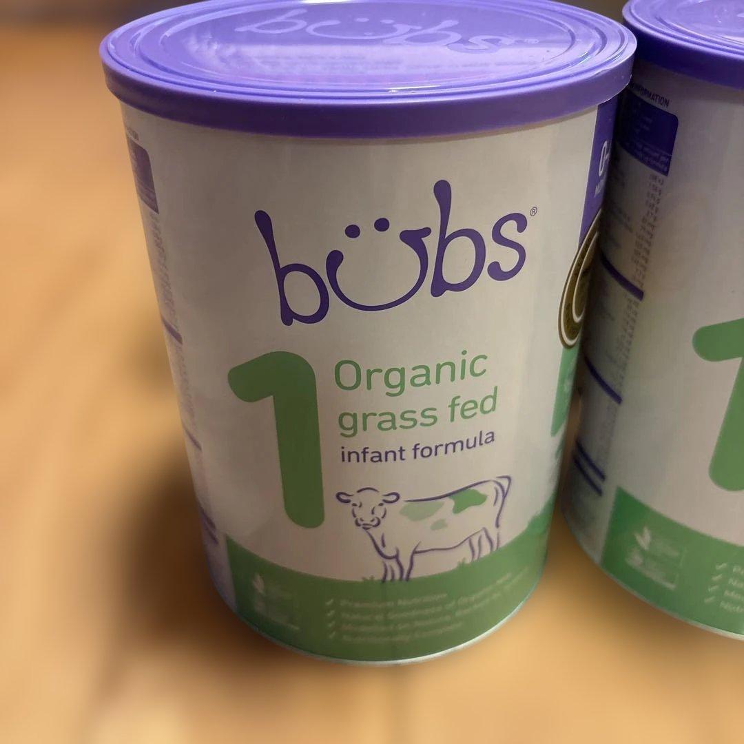 bubs バブズ オーガニック粉ミルク STEP1（0～6カ月）800g 3缶