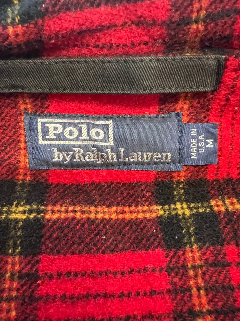 ポロラルフローレン　ヴィンテージ　ダッフルコート　ブラック　希少Mサイズ