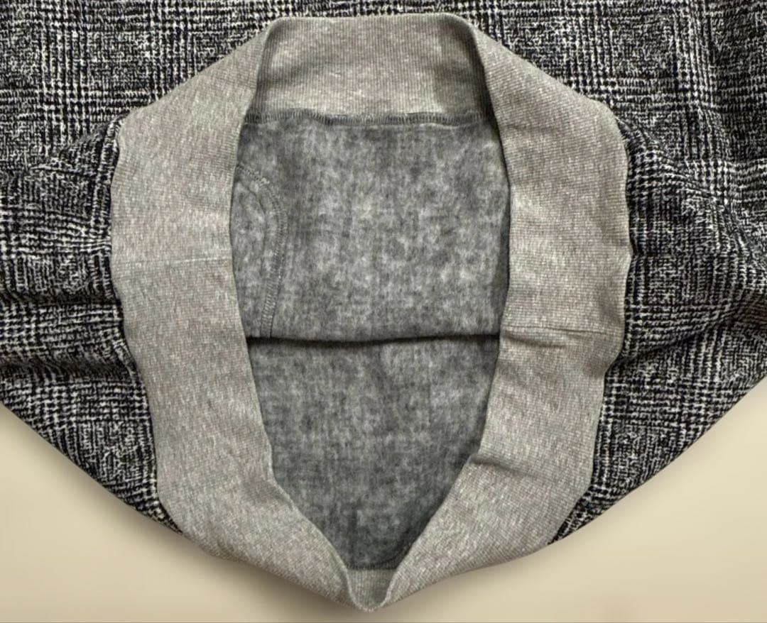 ラウラフェリーチェ　ビアネロ　メンズ　ハーフジップ　裏起毛　ニットブルゾン　LL