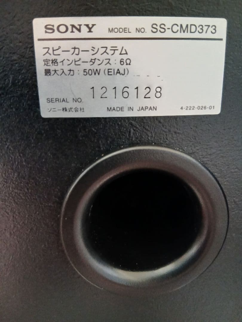 ​【カスタム品】SONY スピーカー SS-CMD373 カーボン調リメイク